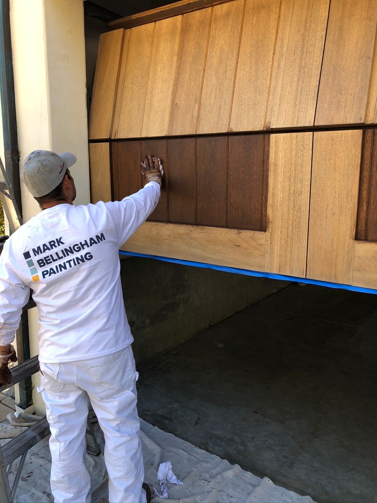 Oakland Garage Door Staining — Before
