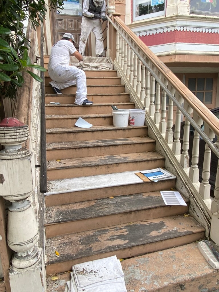 SF Mission Victorian Staircase — Before