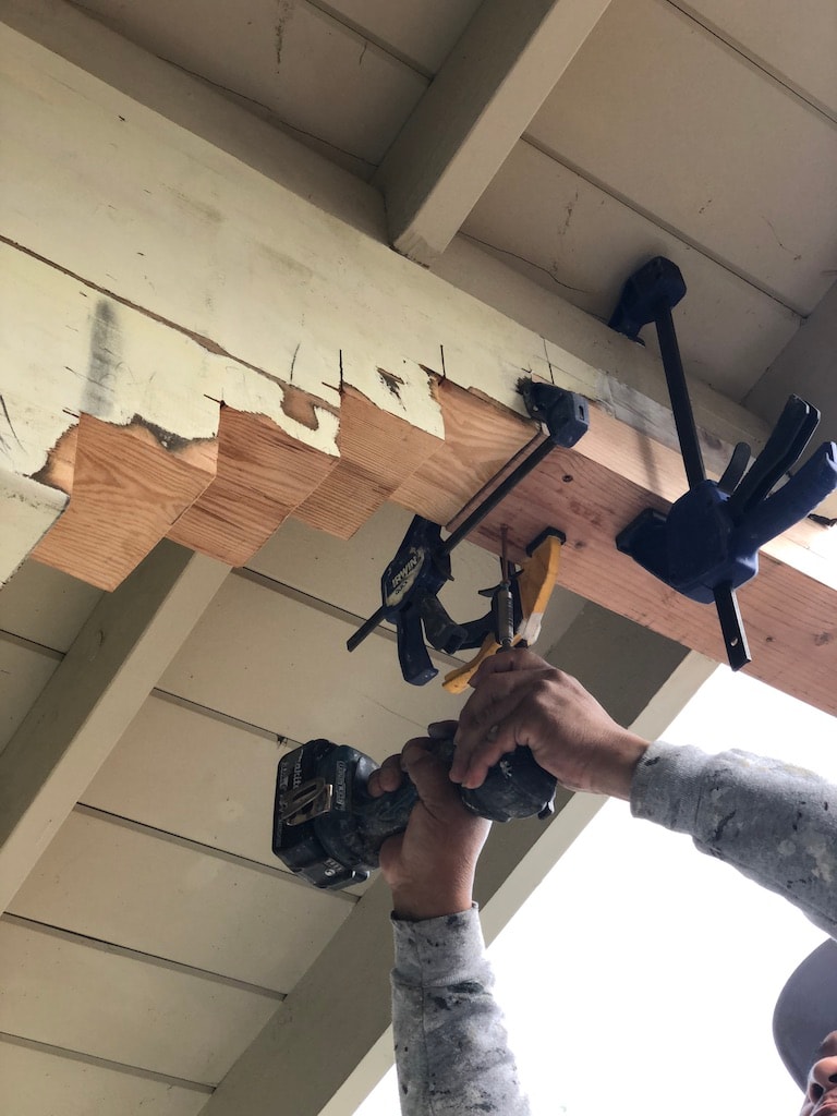 Orinda Barge Beams — Repair In Progress