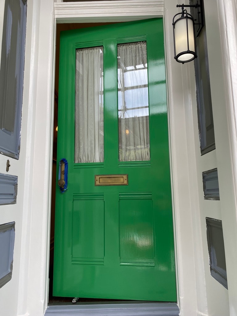 High Gloss Green Front Door