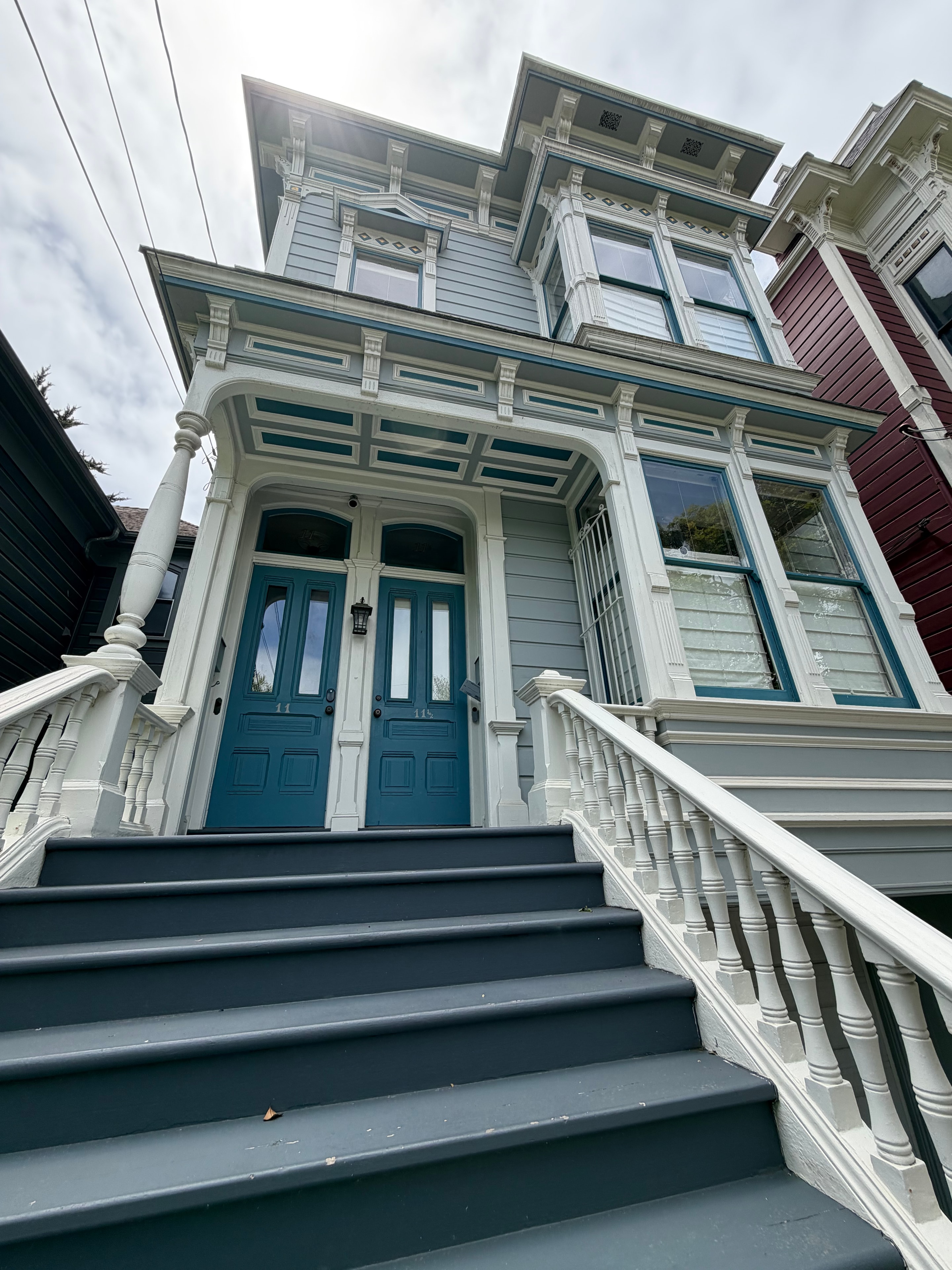 SF Victorian with Teal Doors